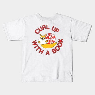 Curl Up With a Book Kids T-Shirt